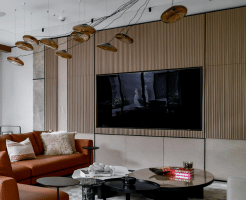 simple modern TV wall design