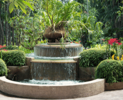 floral fountain ideas home