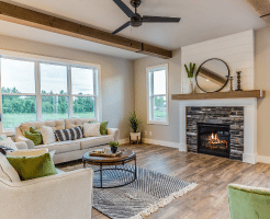 Wood Wallpaper on Ceiling Design