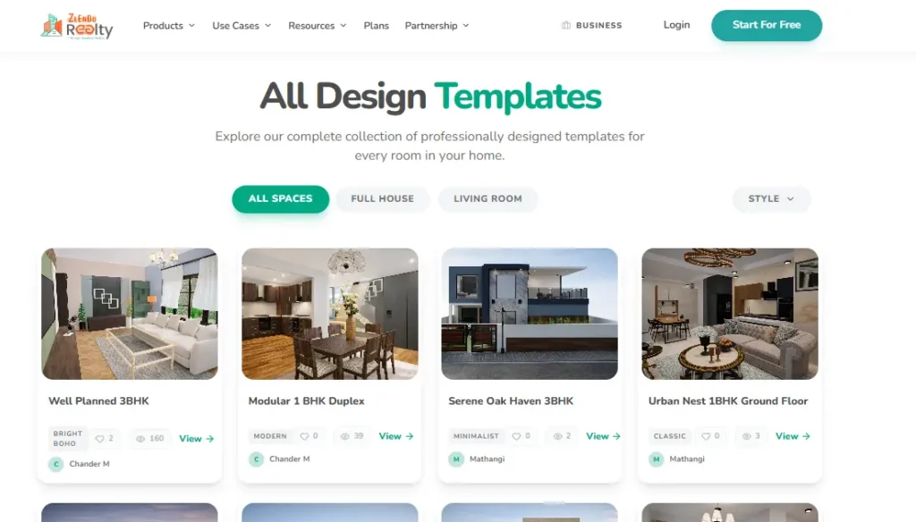 Zlendo Realty – best CAD software for house plans with AI-powered design interface