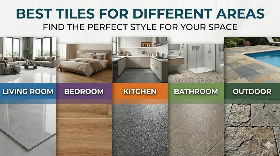 Best floor tiles 2026 for living room, bedroom, kitchen, bathroom and outdoor areas