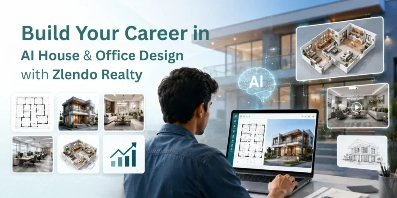 Build your career in AI house design and office planning with Zlendo Realty platform