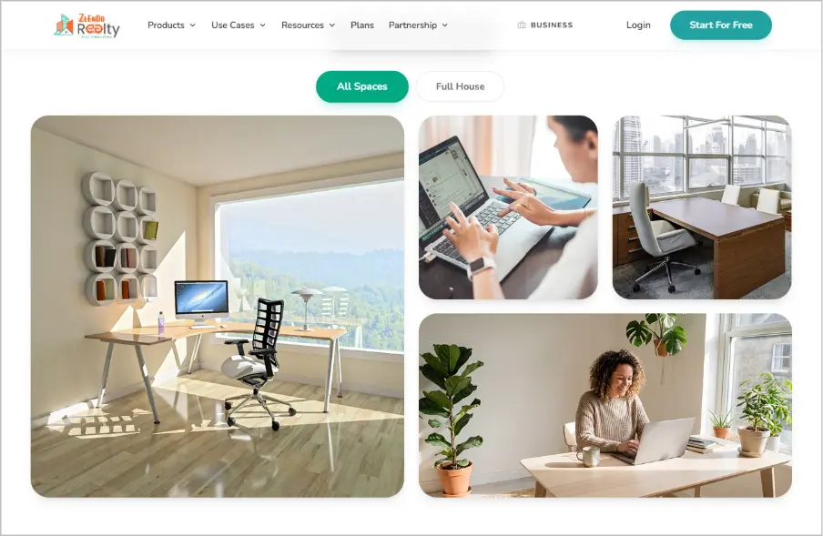 Design your home office ideas online with Zlendo Realty space planning software